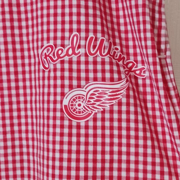 Concepts NHL Detroit Red Wings Gingham Wide-Leg Pajama‎ Pants Red/White Size L - Picture 4 of 11
